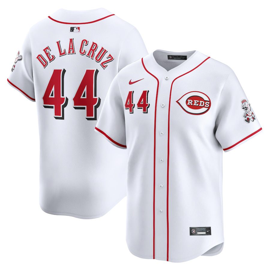 Men Cincinnati Reds #44 Elly De La Cruz Nike White Home Limited Player MLB Jersey->cincinnati reds->MLB Jersey